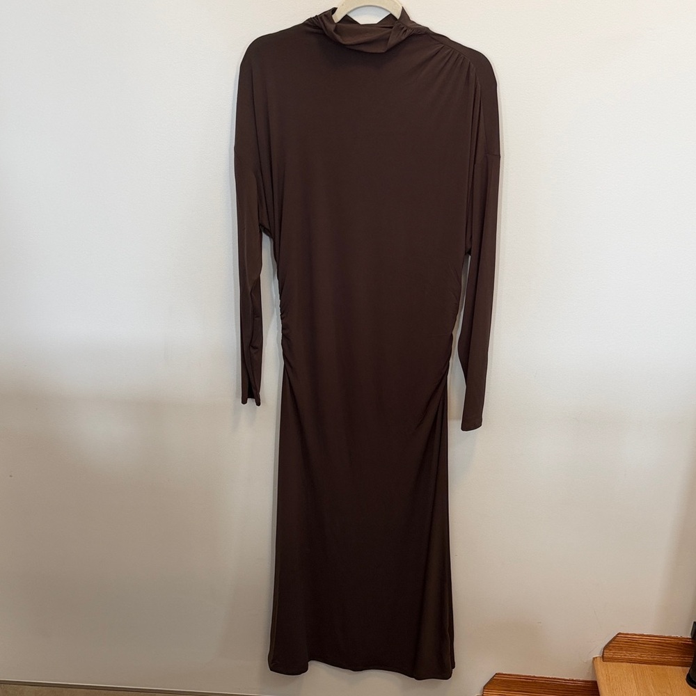 RW&CO. Chocolate Long Sleeve Dress